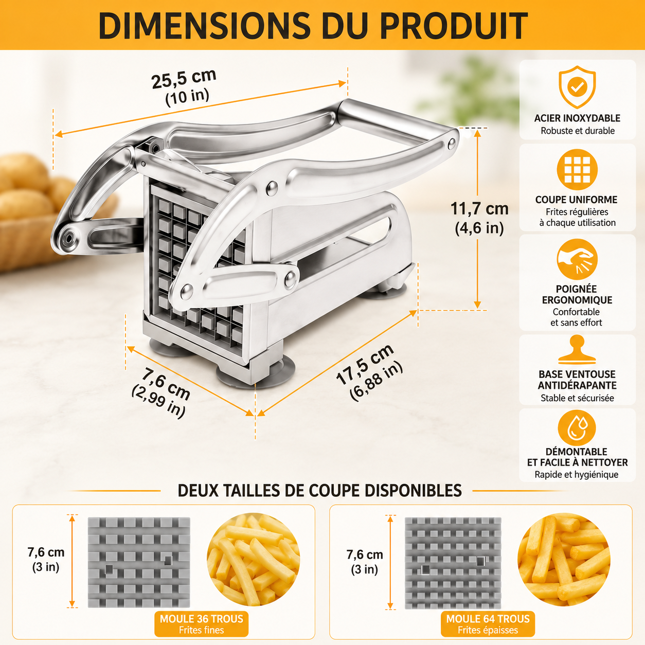Coupe frite | Professionnelle