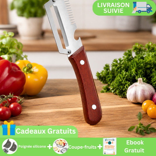 Éplucheur de légumes | 3 en 1 Efficace