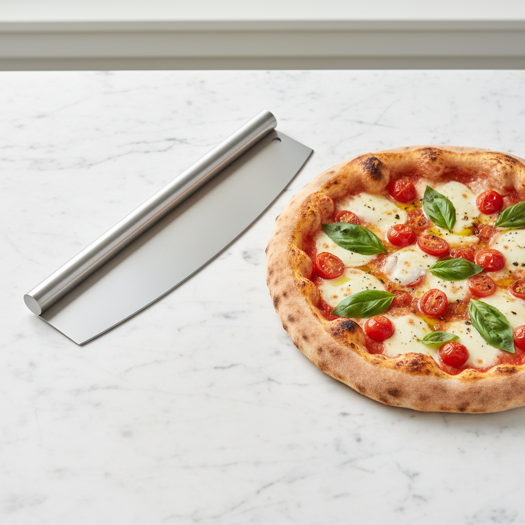 Couteau pizza - marbre