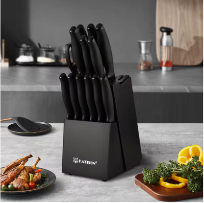 Ensemble 15 couteau de cuisine | Acier carbone professionnel